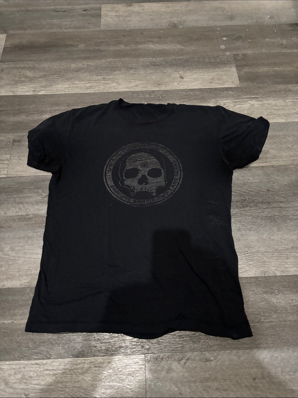 OSS Suppressors Men's Black Skull T Shirt, Large